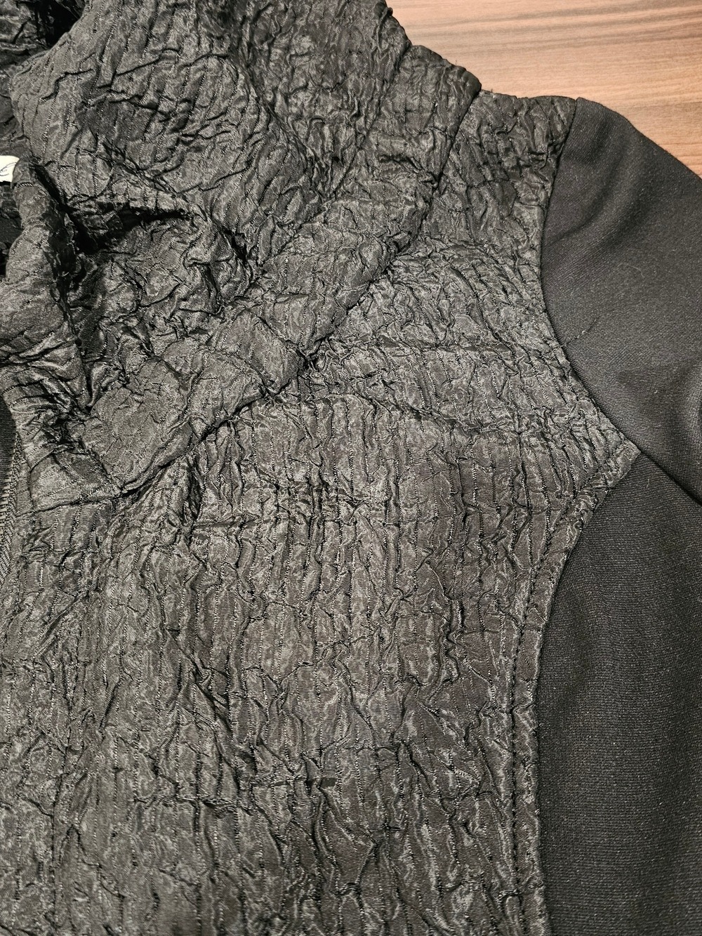 Hammock & Vine Textured Black Cowl Neck Jacket 18 Avant Garde ArtToWear Minimal - Picture 15 of 16